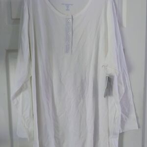 Only Necessities Pajamas NWT White/Purple Size 2XL